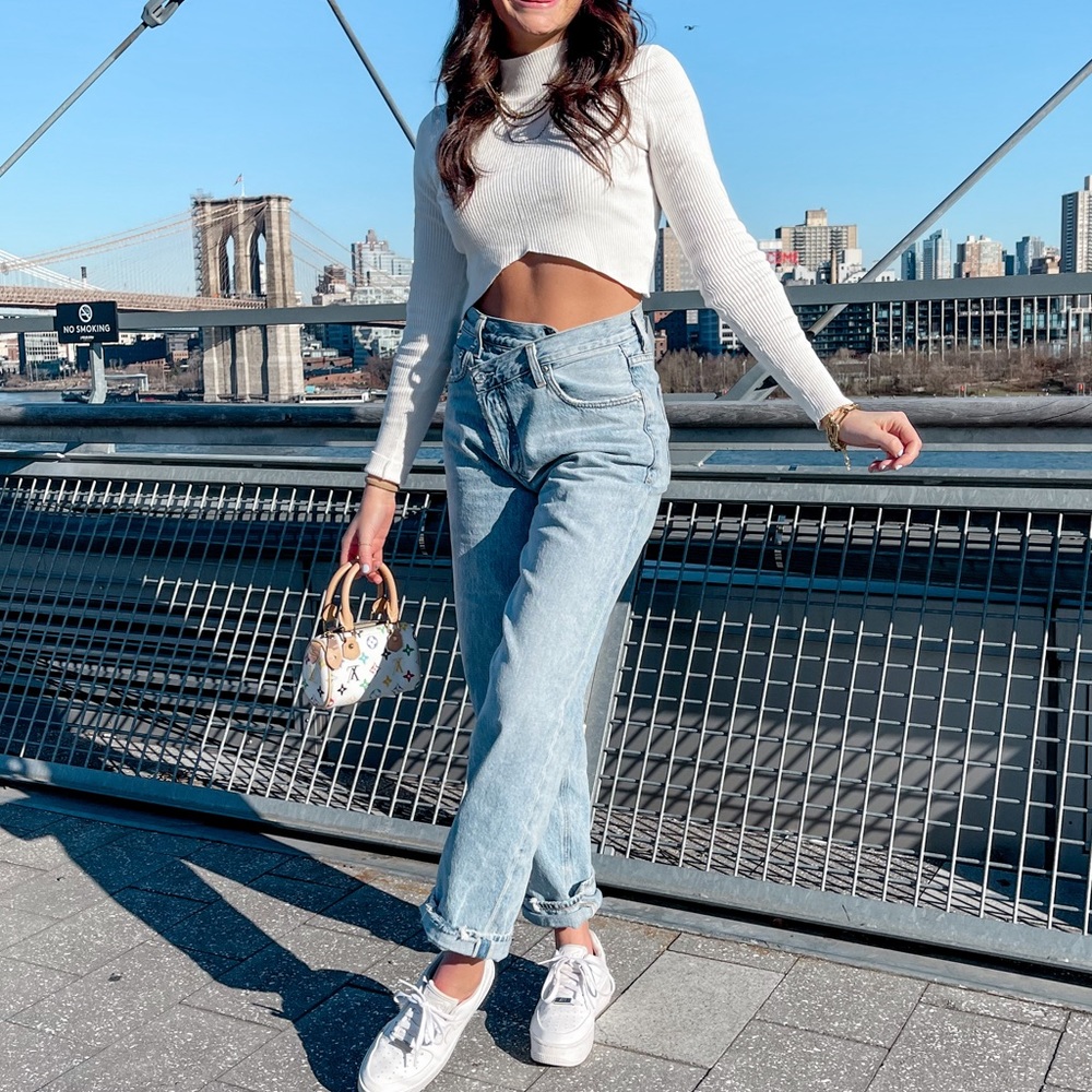 Princess Polly Cropped Turtleneck Sweater